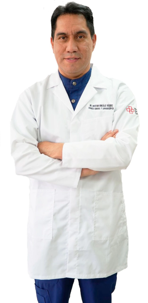 Foto del Dr. Cristian Eugenio González Vázquez, especialista en Cirugía General y Laparoscópica