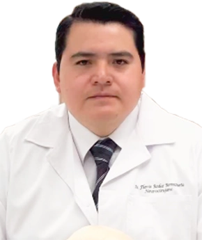 Foto del Dr. Flavio Alejandro Rodas Berrezueta, especialista en Neurocirugía