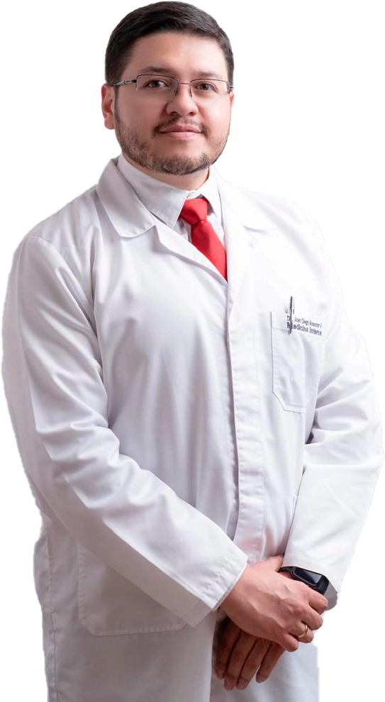Foto del Dr. Juan Diego Moscoso Vintimilla., especialista en Medicina Interna