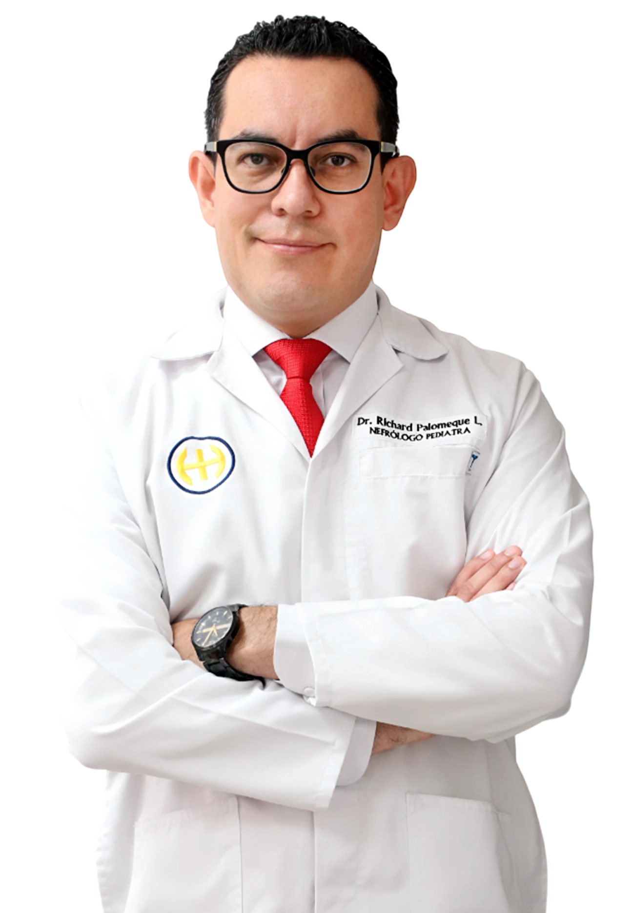 Foto del Dr. Richard Palomeque Larriva, Médico Nefrólogo Pediatra