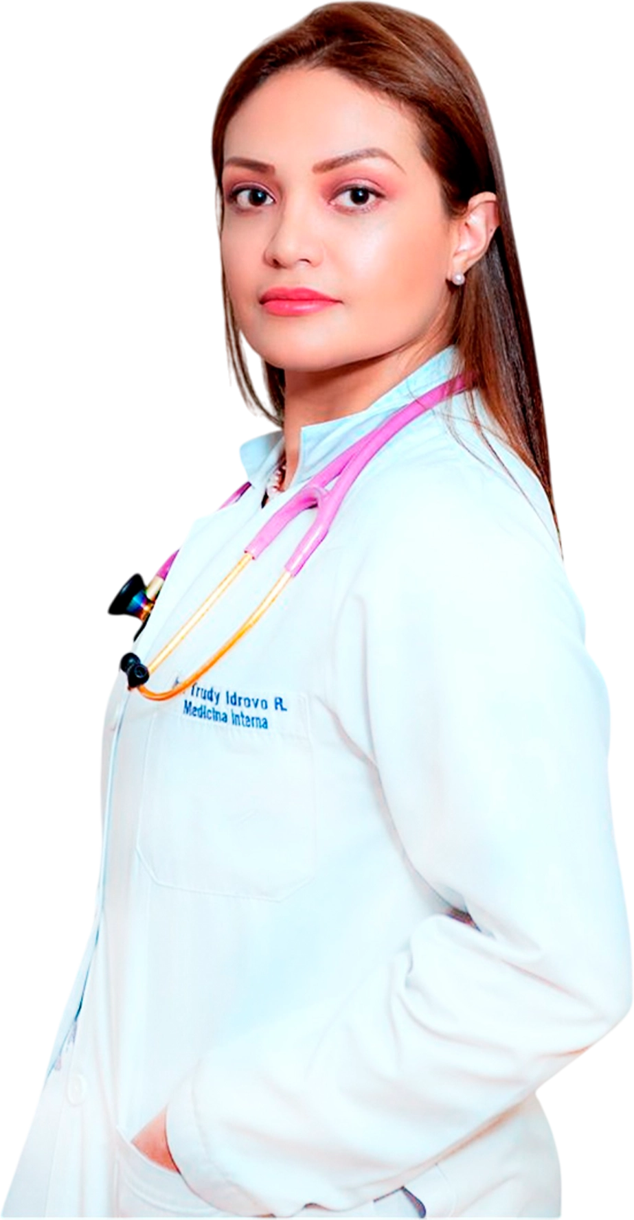 Foto del Dr. Trudy Pamela Idrovo Rojas, especialista en Medicina Interna