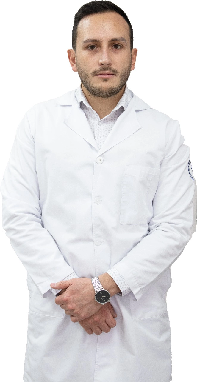 Foto del Dr. Xavier Esteban Sacoto García, especialista en Anestesiolog a, Terapia del Dolor y Cuidados Paliativos