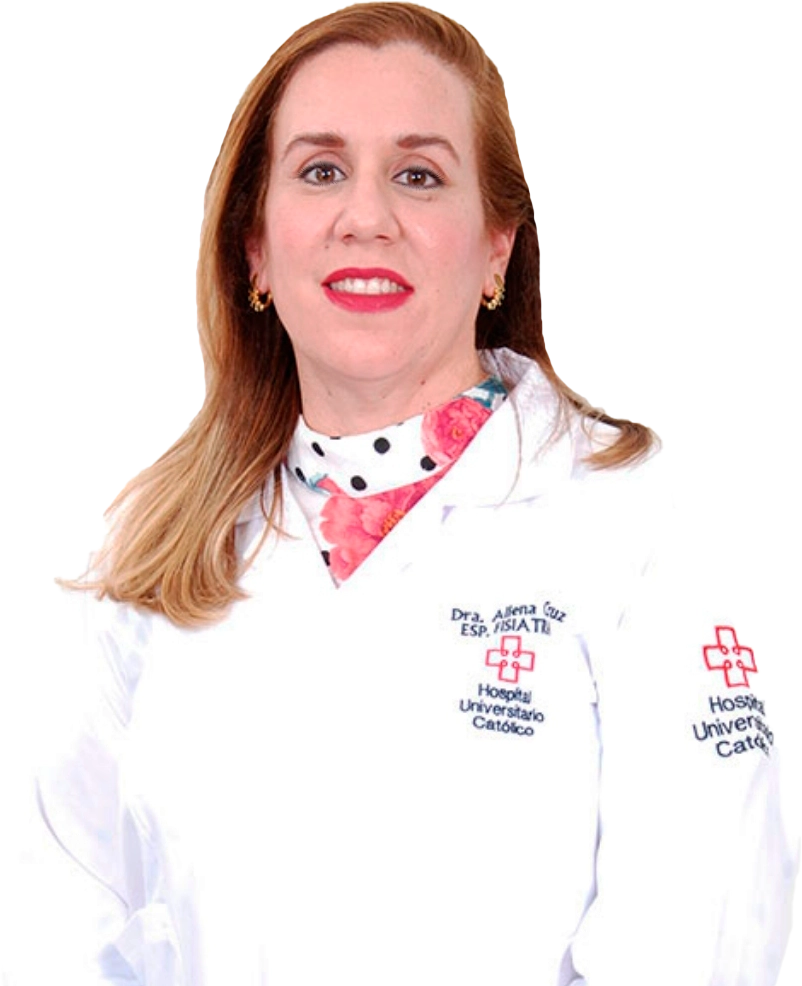 Foto de la Dra. Aliena Cruz Dopico especialista en Fisiatría