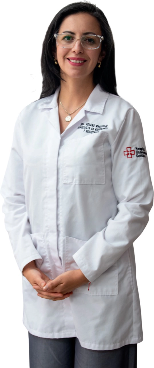 Foto de la Dra. Andrea Mogrovejo Ávila, especialista en Ginecología y Obstetricia