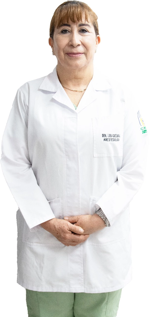Foto de la Dra. Lola Quezada Quezada, especialista en Anestesiología